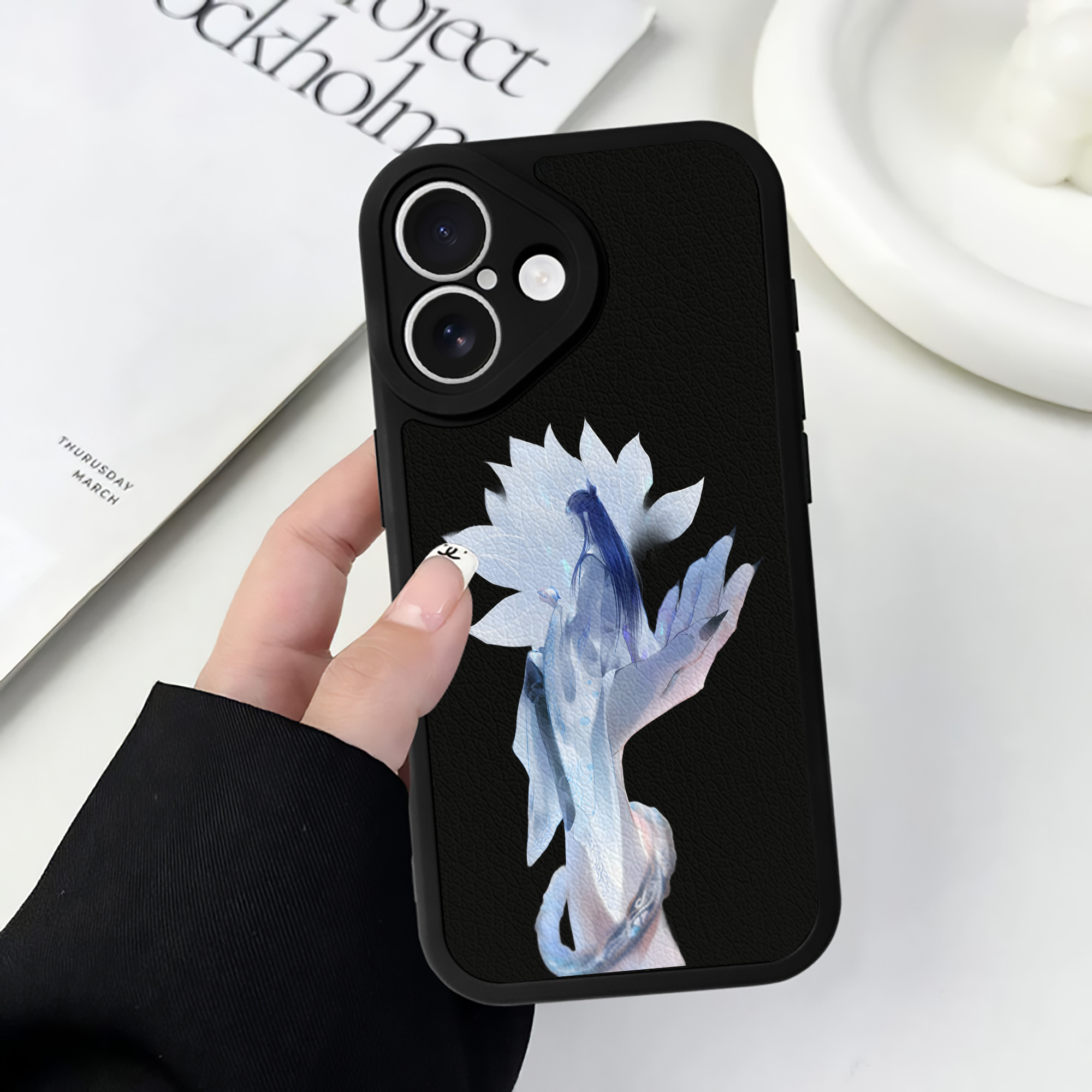 （画像用） Ne Zha 2 ナタ 魔童の大暴れ 【iPhone 16シリーズ対応】シリコンスマホケース（レザー調） 材質：シリコン